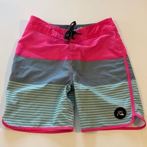 Quiksilver Highline board short Kids Swim Trunks - Pink and Gray